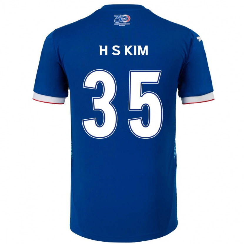 Danxen Herren Seung-Hyun Kim #35 Königsblau Weiß Heimtrikot Trikot 2025/26 T-Shirt