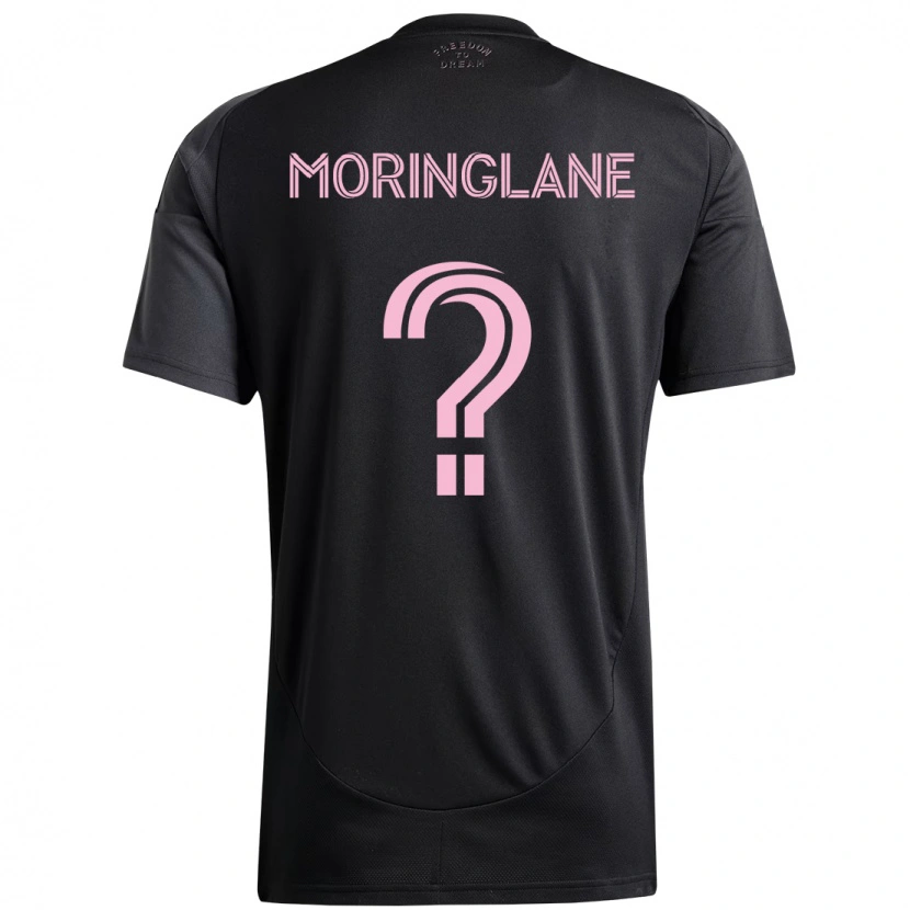 Danxen Herren Luis Moringlane #0 Schwarz Rosa Auswärtstrikot Trikot 2025/26 T-Shirt