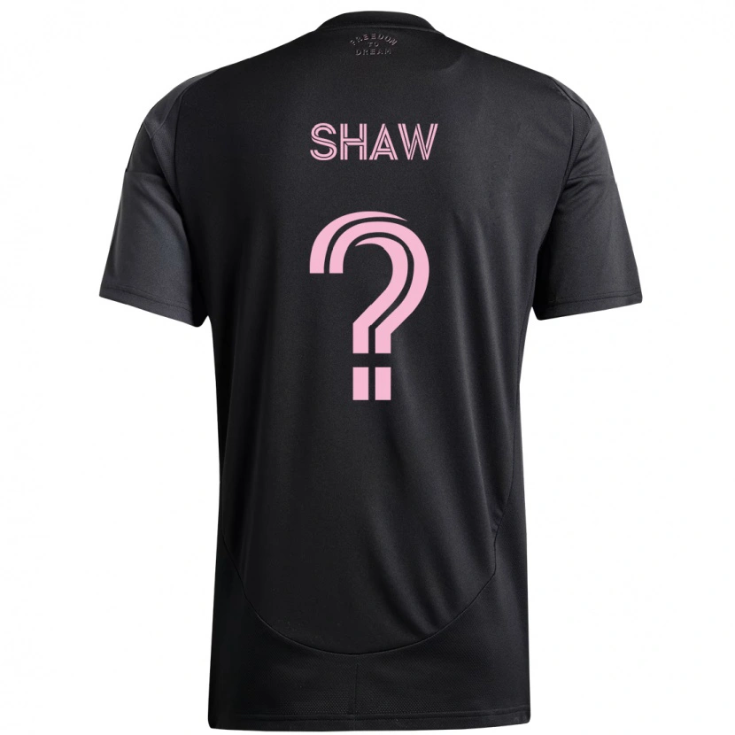 Danxen Herren Alexander Shaw #0 Schwarz Rosa Auswärtstrikot Trikot 2025/26 T-Shirt
