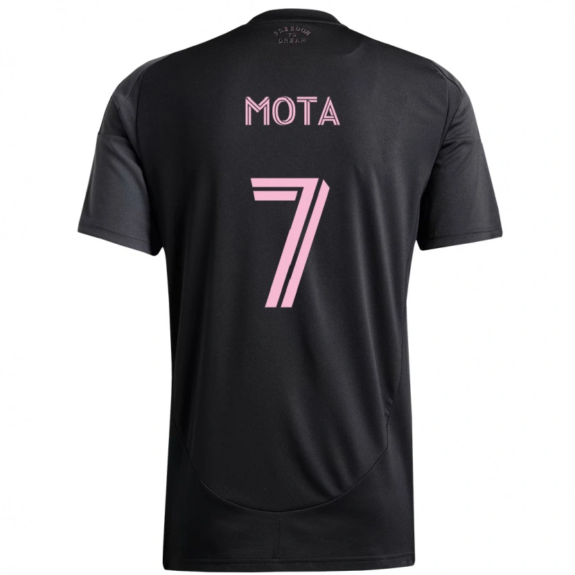 Danxen Herren Jean Mota #7 Schwarz Rosa Auswärtstrikot Trikot 2025/26 T-Shirt