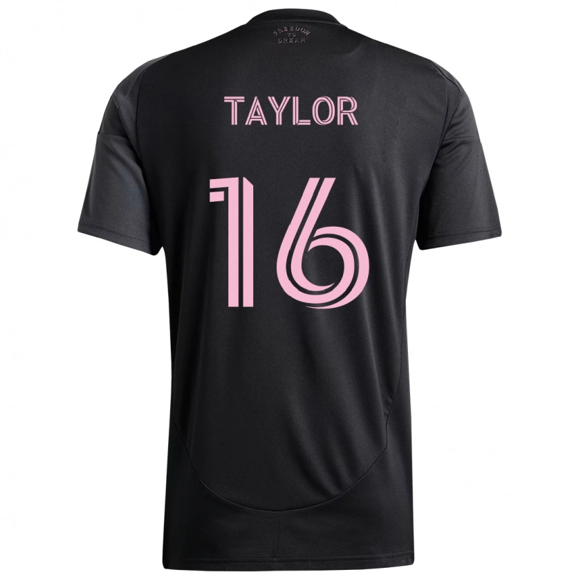 Danxen Herren Robert Taylor #16 Schwarz Rosa Auswärtstrikot Trikot 2025/26 T-Shirt