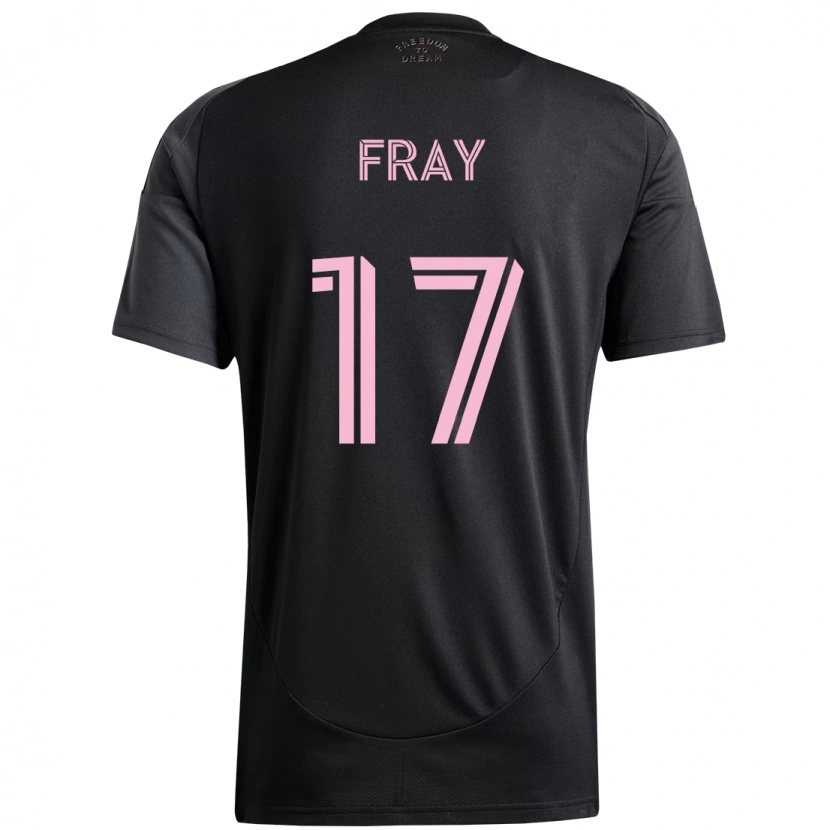 Danxen Herren Ian Fray #17 Schwarz Rosa Auswärtstrikot Trikot 2025/26 T-Shirt