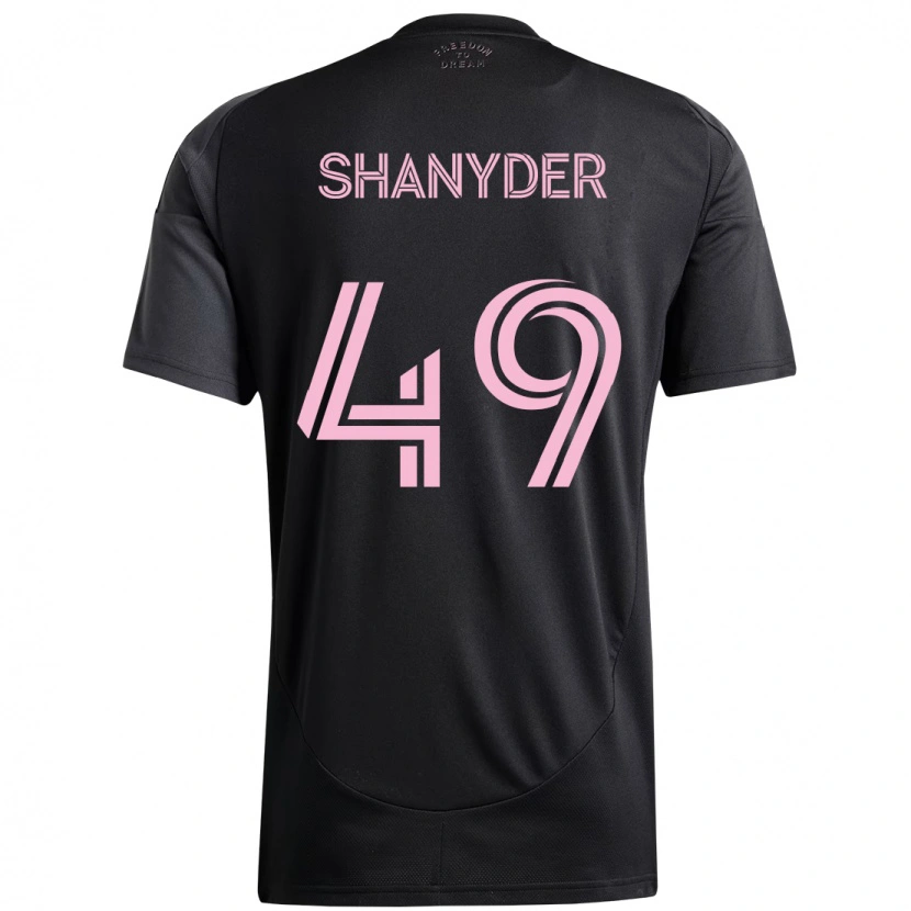 Danxen Herren Shanyder Borgelin #49 Schwarz Rosa Auswärtstrikot Trikot 2025/26 T-Shirt