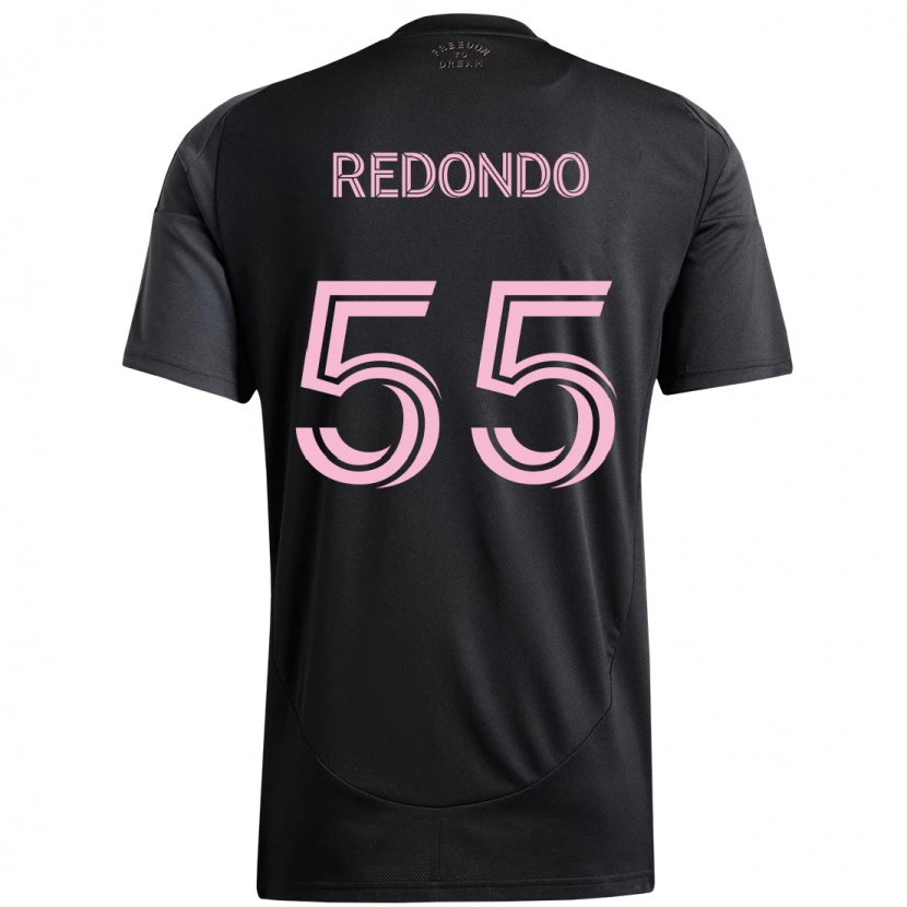 Danxen Herren Federico Redondo #55 Schwarz Rosa Auswärtstrikot Trikot 2025/26 T-Shirt