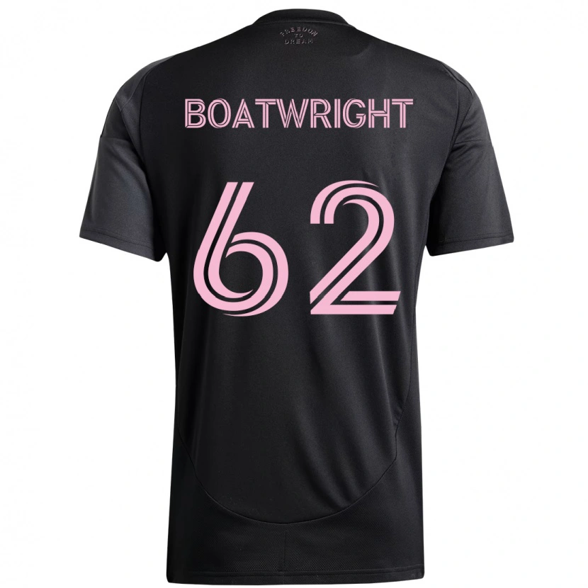 Danxen Herren Israel Boatwright #62 Schwarz Rosa Auswärtstrikot Trikot 2025/26 T-Shirt