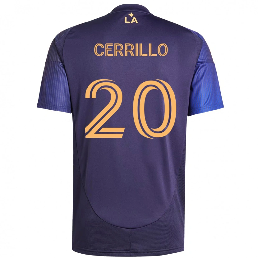 Danxen Herren Edwin Cerrillo #20 Lila Blau Auswärtstrikot Trikot 2025/26 T-Shirt