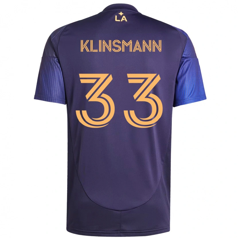 Danxen Herren Jonathan Klinsmann #33 Lila Blau Auswärtstrikot Trikot 2025/26 T-Shirt