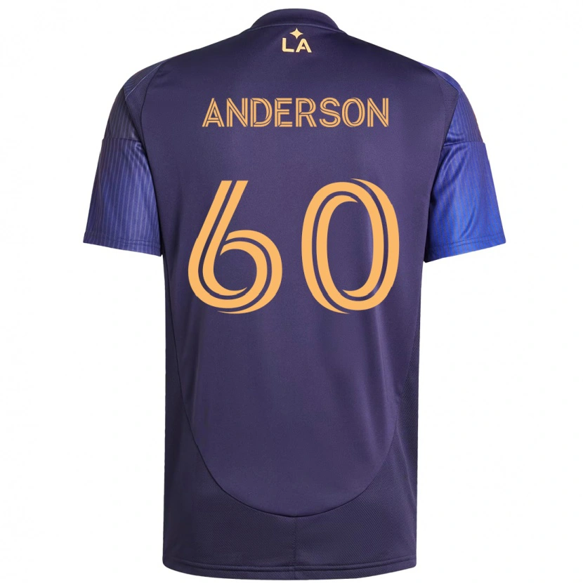 Danxen Herren Nolan Anderson #60 Lila Blau Auswärtstrikot Trikot 2025/26 T-Shirt
