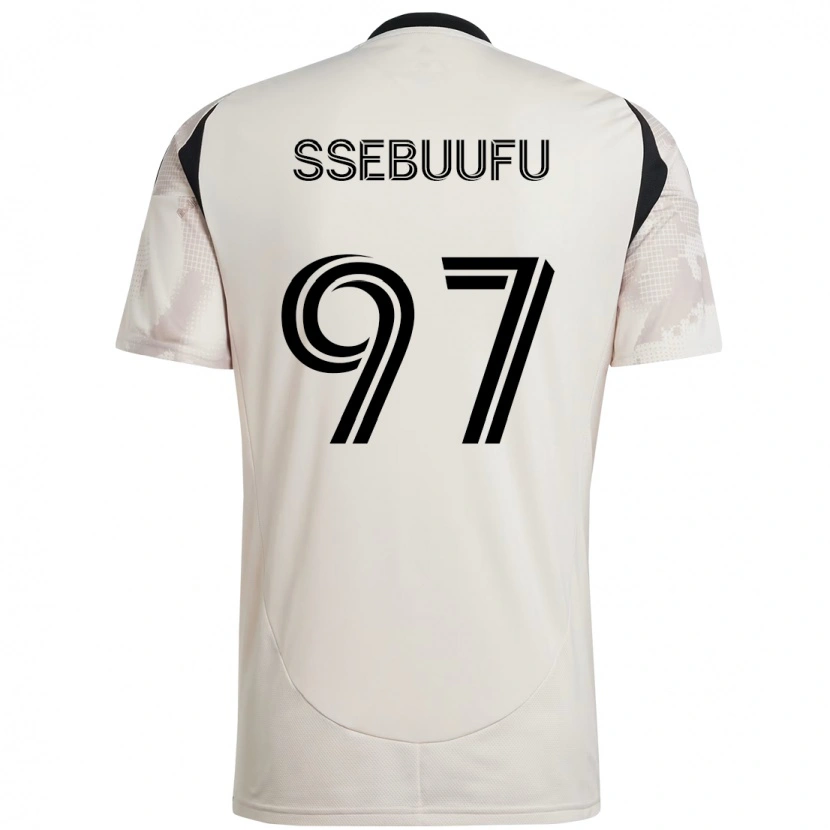 Danxen Herren Frank Ssebuufu #97 Beige Schwarz Auswärtstrikot Trikot 2025/26 T-Shirt