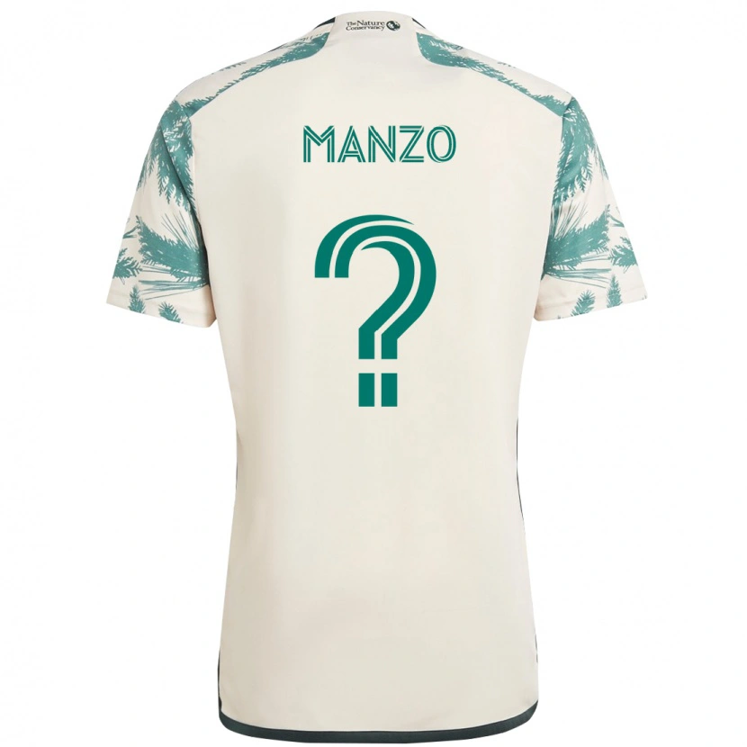 Danxen Herren Alexis Manzo #0 Beige Grün Auswärtstrikot Trikot 2025/26 T-Shirt