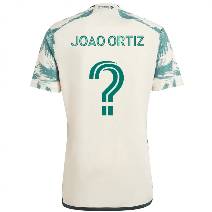 Danxen Herren Joao Ortiz #0 Beige Grün Auswärtstrikot Trikot 2025/26 T-Shirt