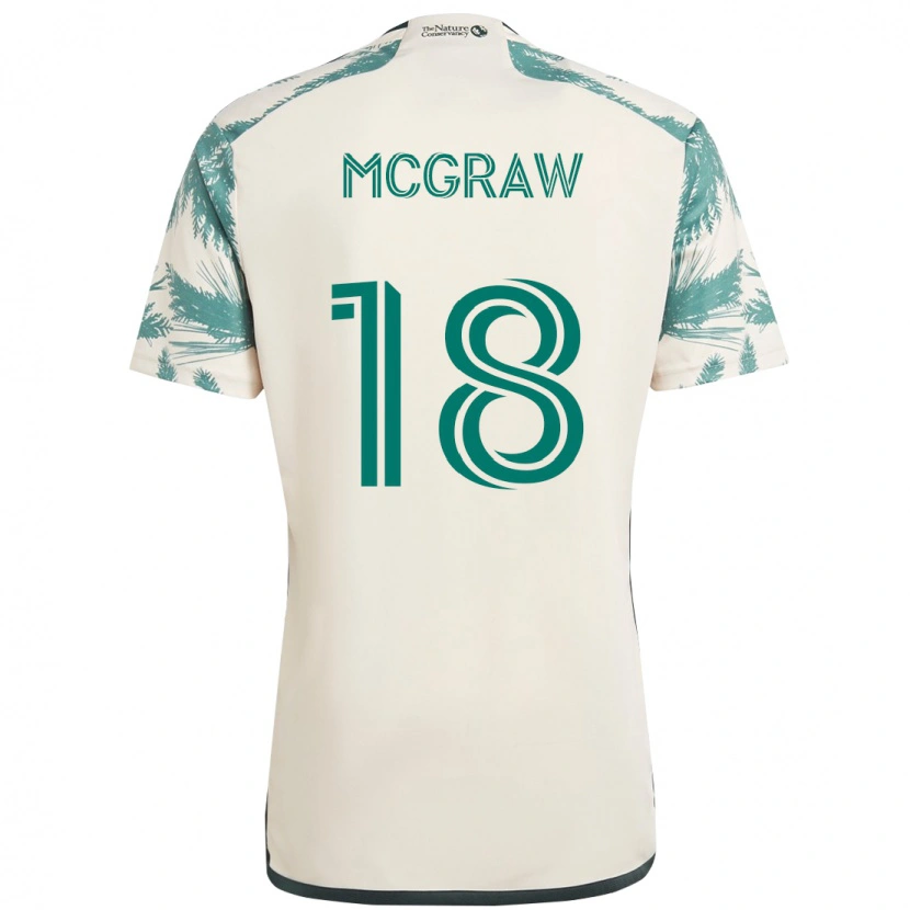 Danxen Herren Zac Mcgraw #18 Beige Grün Auswärtstrikot Trikot 2025/26 T-Shirt