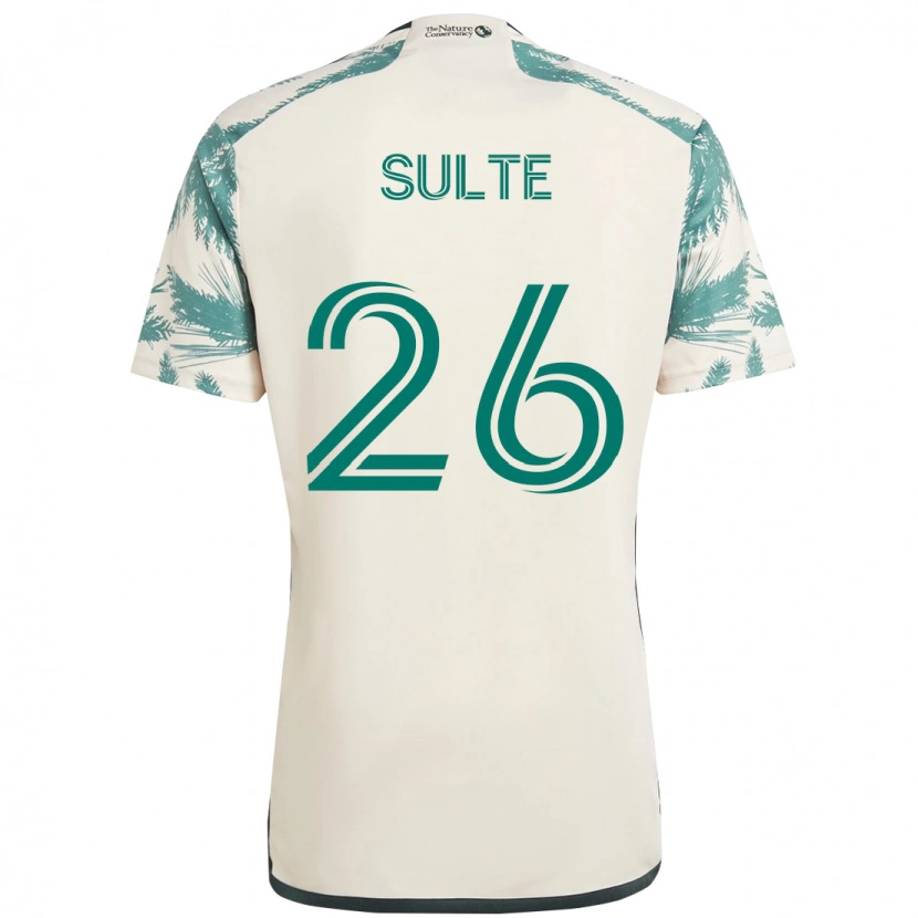 Danxen Herren Hunter Sulte #26 Beige Grün Auswärtstrikot Trikot 2025/26 T-Shirt