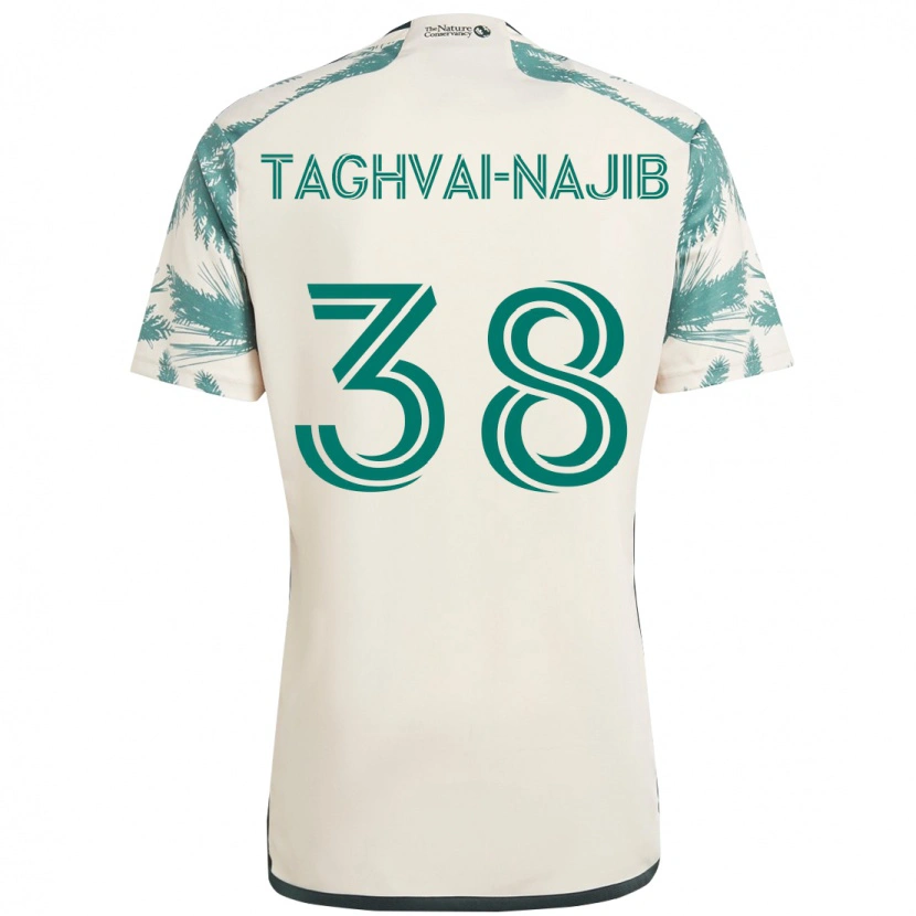 Danxen Herren Braxton Taghvai-Najib #38 Beige Grün Auswärtstrikot Trikot 2025/26 T-Shirt