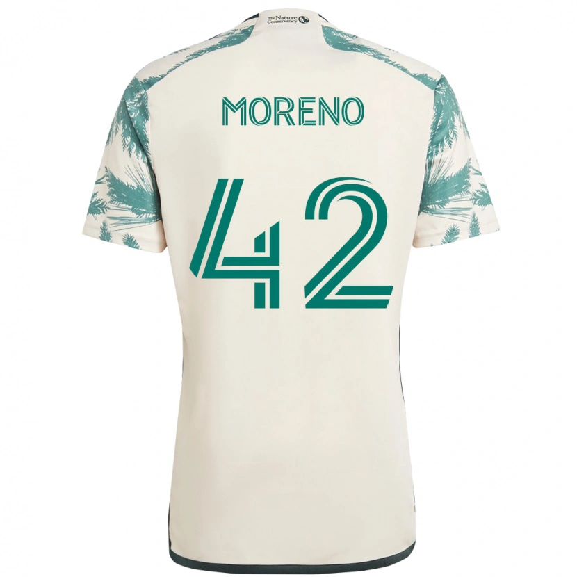 Danxen Herren Alexis Moreno #42 Beige Grün Auswärtstrikot Trikot 2025/26 T-Shirt