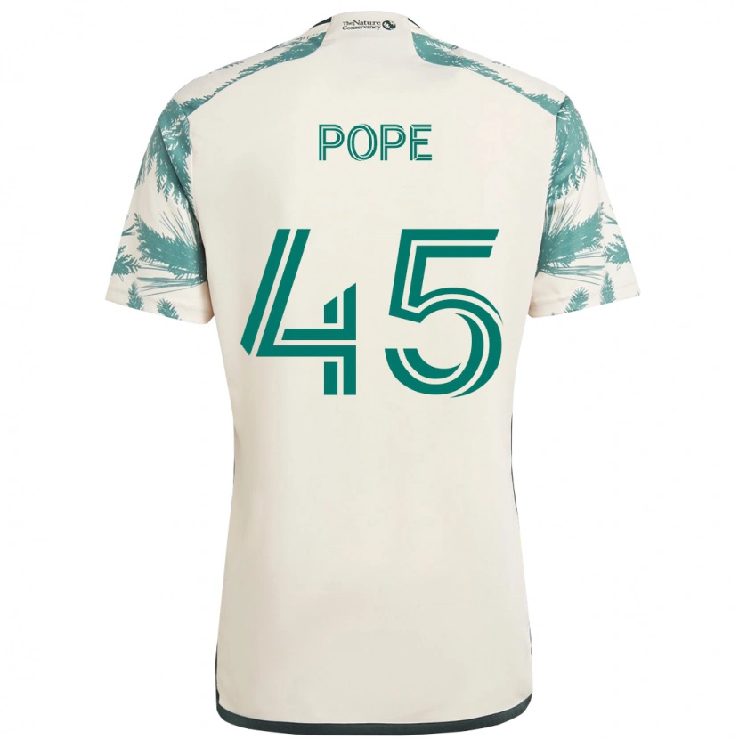 Danxen Herren Blake Pope #45 Beige Grün Auswärtstrikot Trikot 2025/26 T-Shirt