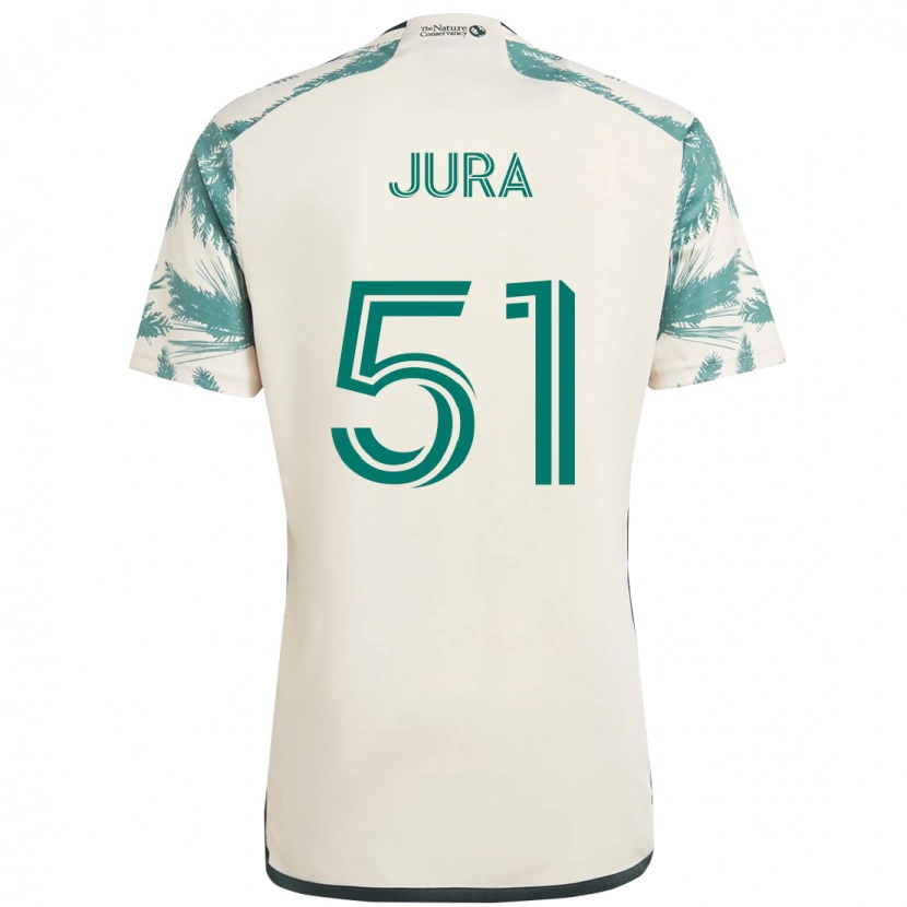 Danxen Herren Sawyer Jura #51 Beige Grün Auswärtstrikot Trikot 2025/26 T-Shirt