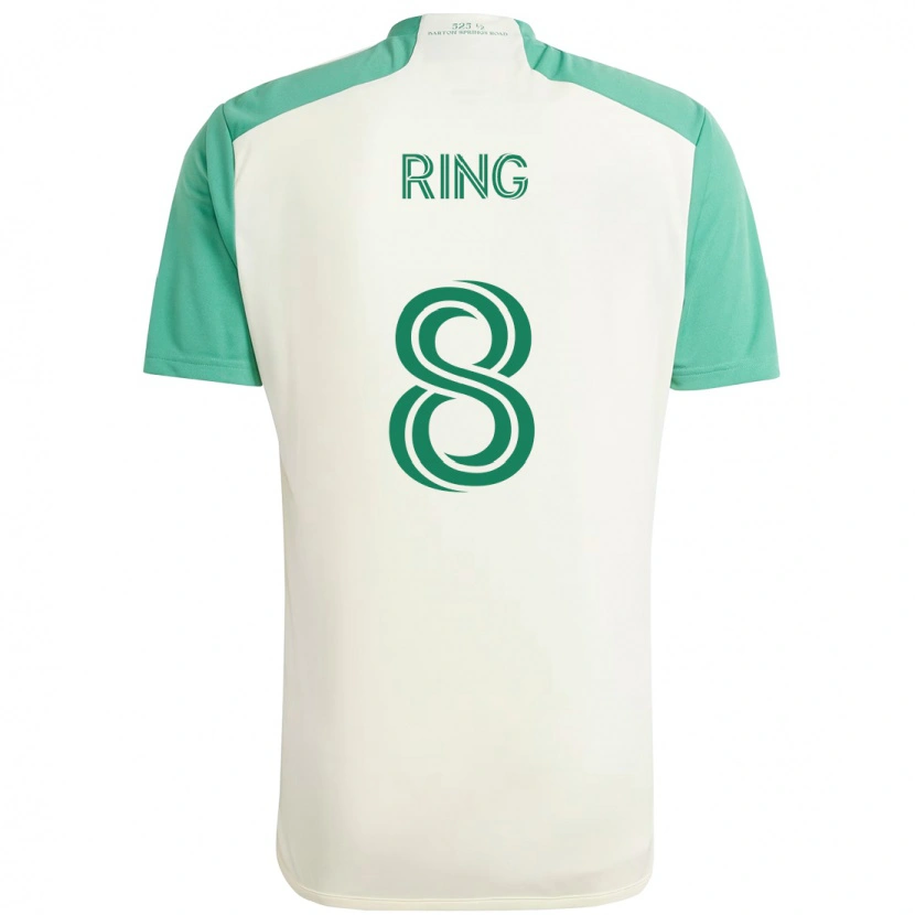 Danxen Herren Alexander Ring #8 Weiß Grün Auswärtstrikot Trikot 2025/26 T-Shirt