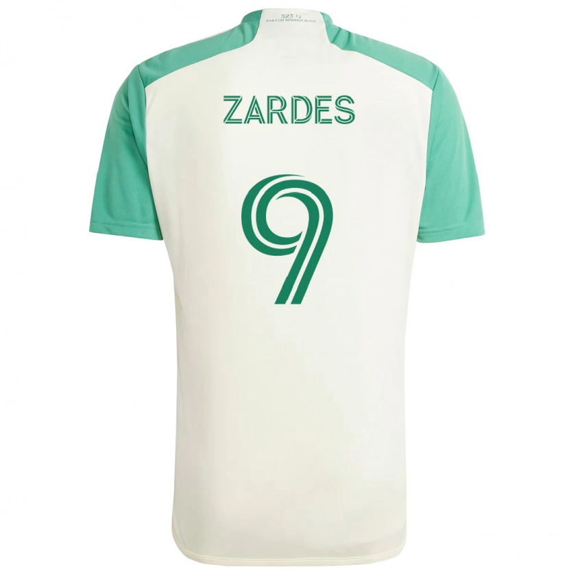 Danxen Herren Gyasi Zardes #9 Weiß Grün Auswärtstrikot Trikot 2025/26 T-Shirt