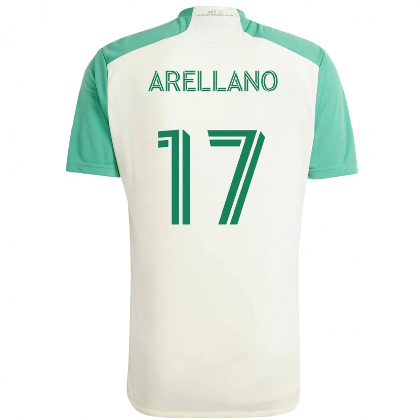 Danxen Herren Bryan Arellano #17 Weiß Grün Auswärtstrikot Trikot 2025/26 T-Shirt