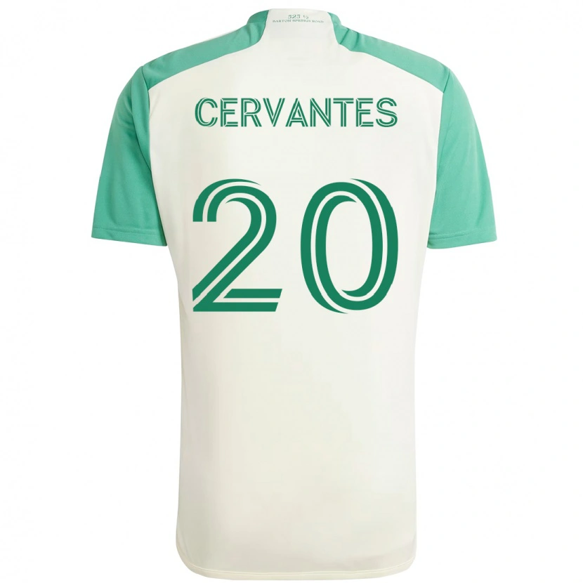 Danxen Herren Aaron Cervantes #20 Weiß Grün Auswärtstrikot Trikot 2025/26 T-Shirt
