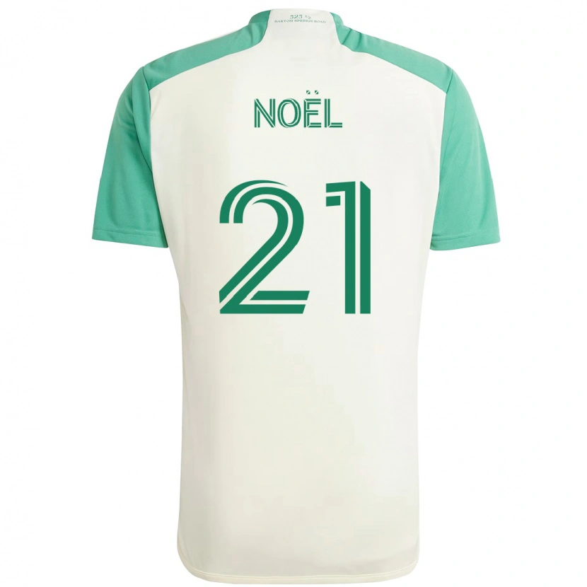 Danxen Herren Valentin Noël #21 Weiß Grün Auswärtstrikot Trikot 2025/26 T-Shirt
