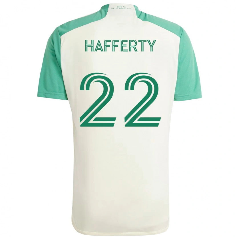 Danxen Herren Joe Hafferty #22 Weiß Grün Auswärtstrikot Trikot 2025/26 T-Shirt