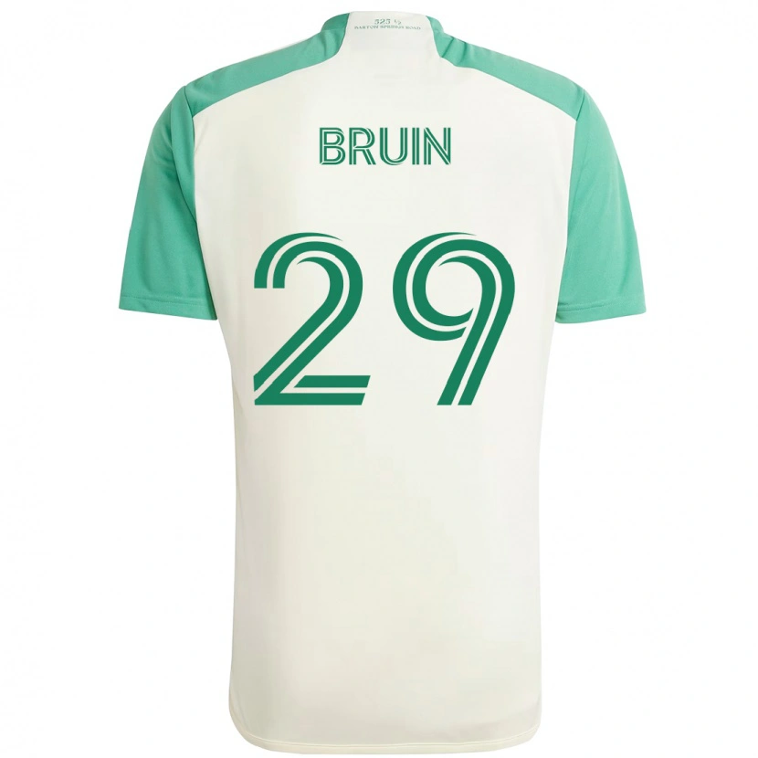 Danxen Herren Will Bruin #29 Weiß Grün Auswärtstrikot Trikot 2025/26 T-Shirt