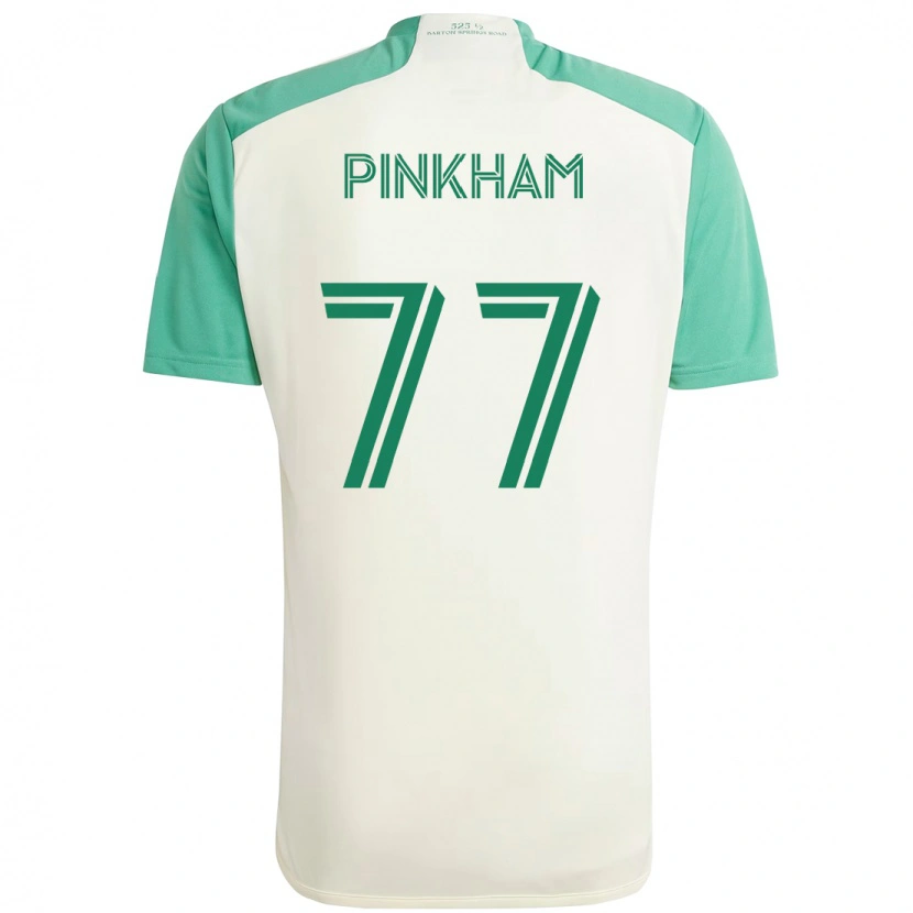 Danxen Herren Chris Pinkham #77 Weiß Grün Auswärtstrikot Trikot 2025/26 T-Shirt