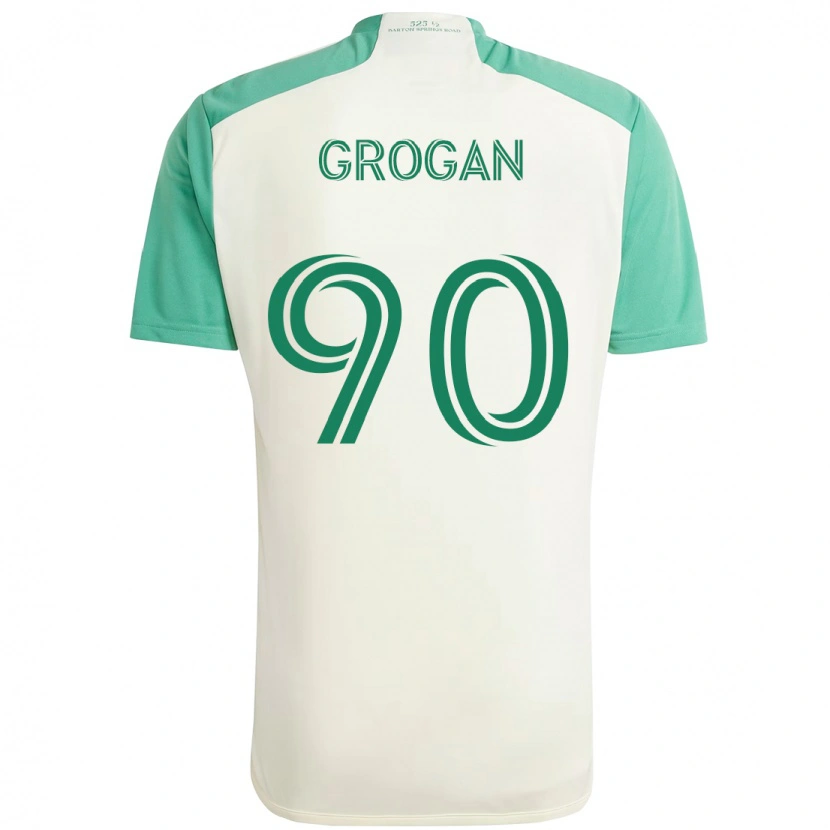 Danxen Herren Peter Grogan #90 Weiß Grün Auswärtstrikot Trikot 2025/26 T-Shirt