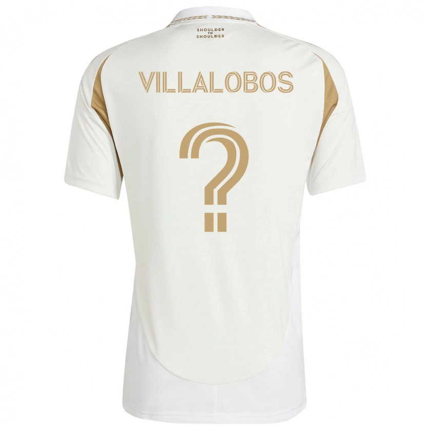 Danxen Herren Kristian Villalobos #0 Weiß Braun Auswärtstrikot Trikot 2025/26 T-Shirt