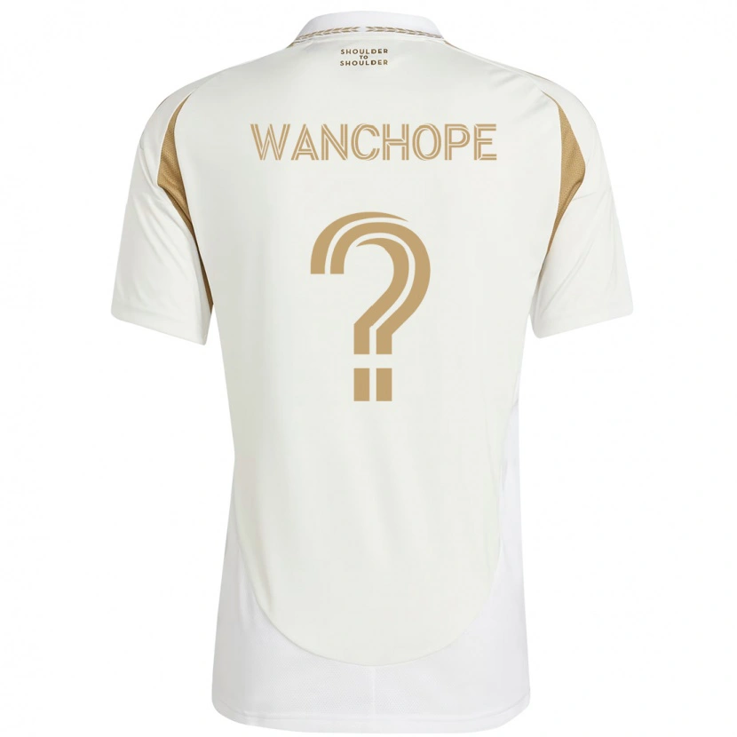 Danxen Herren Matías Wanchope #0 Weiß Braun Auswärtstrikot Trikot 2025/26 T-Shirt
