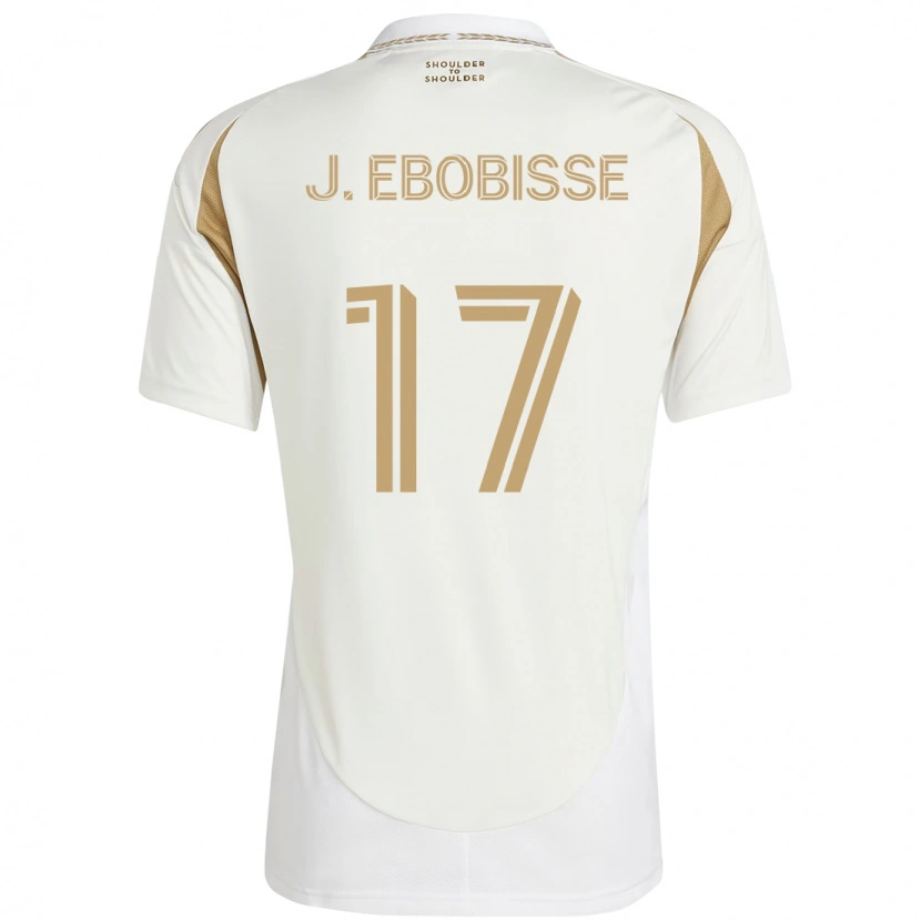 Danxen Herren Jeremy Ebobisse #17 Weiß Braun Auswärtstrikot Trikot 2025/26 T-Shirt