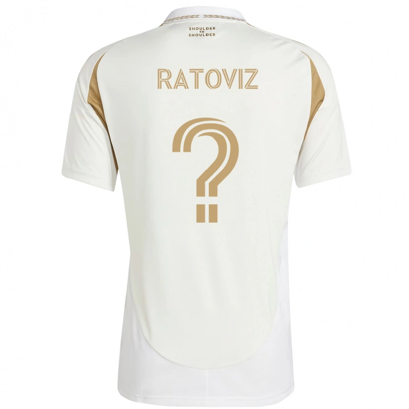 Danxen Herren Tamir Ratoviz #0 Weiß Braun Auswärtstrikot Trikot 2025/26 T-Shirt