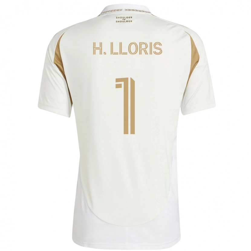 Danxen Herren Hugo Lloris #1 Weiß Braun Auswärtstrikot Trikot 2025/26 T-Shirt