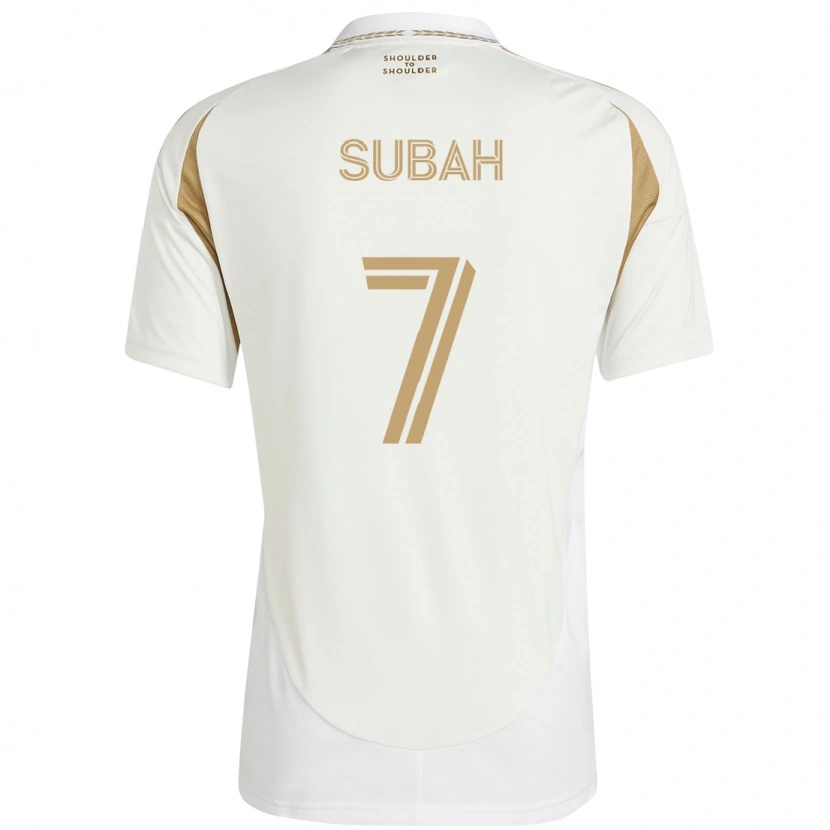 Danxen Herren Yekeson Subah #7 Weiß Braun Auswärtstrikot Trikot 2025/26 T-Shirt