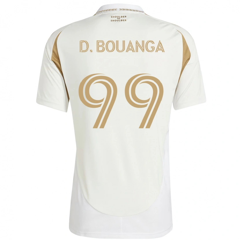 Danxen Herren Denis Bouanga #99 Weiß Braun Auswärtstrikot Trikot 2025/26 T-Shirt