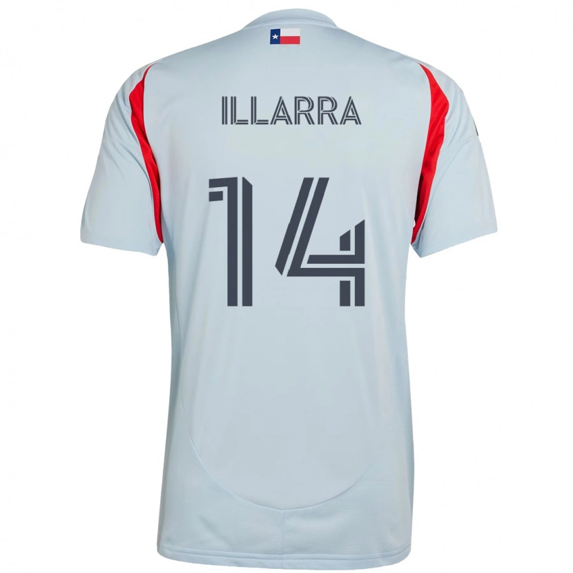 Danxen Herren Asier Illarramendi #14 Hellblau Rot Auswärtstrikot Trikot 2025/26 T-Shirt