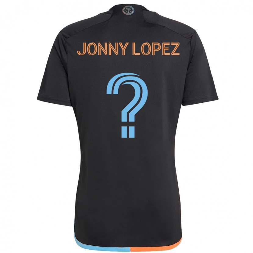 Danxen Herren Jonny Lopez #0 Schwarz Blau Orange Auswärtstrikot Trikot 2025/26 T-Shirt