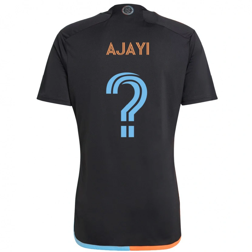 Danxen Herren Olumuyiwa Ajayi #0 Schwarz Blau Orange Auswärtstrikot Trikot 2025/26 T-Shirt