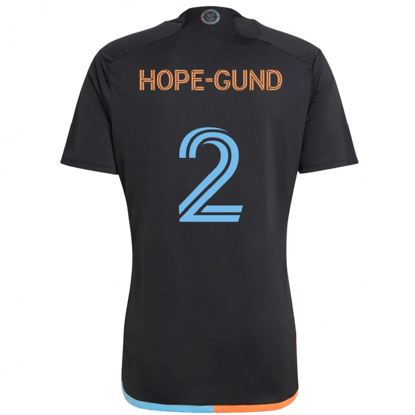 Danxen Herren Rio Hope-Gund #2 Schwarz Blau Orange Auswärtstrikot Trikot 2025/26 T-Shirt