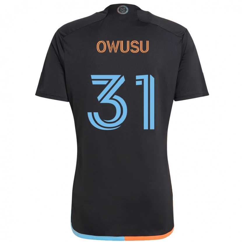 Danxen Herren Samuel Owusu #31 Schwarz Blau Orange Auswärtstrikot Trikot 2025/26 T-Shirt