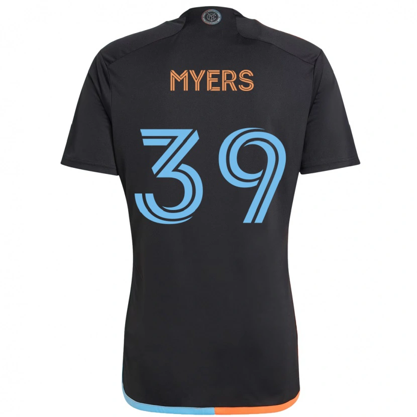 Danxen Herren Md Myers #39 Schwarz Blau Orange Auswärtstrikot Trikot 2025/26 T-Shirt