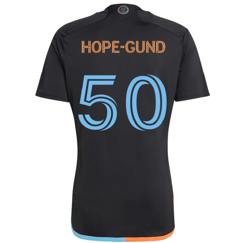 Danxen Herren Kofi Hope-Gund #50 Schwarz Blau Orange Auswärtstrikot Trikot 2025/26 T-Shirt