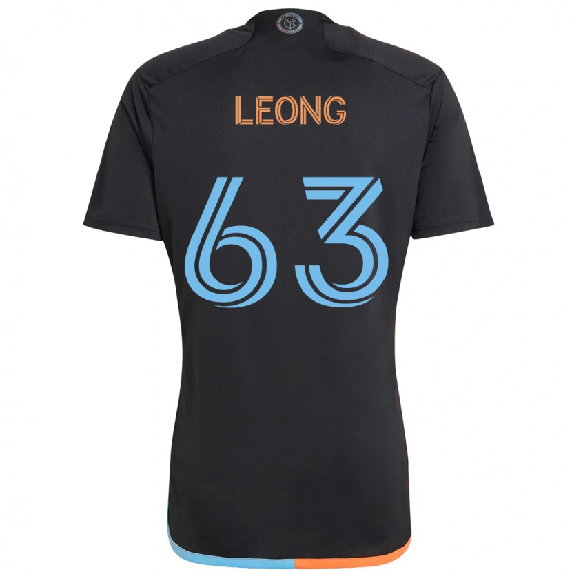 Danxen Herren Matthew Leong #63 Schwarz Blau Orange Auswärtstrikot Trikot 2025/26 T-Shirt