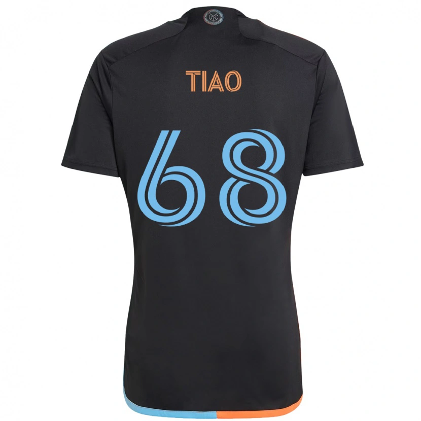 Danxen Herren Christopher Tiao #68 Schwarz Blau Orange Auswärtstrikot Trikot 2025/26 T-Shirt