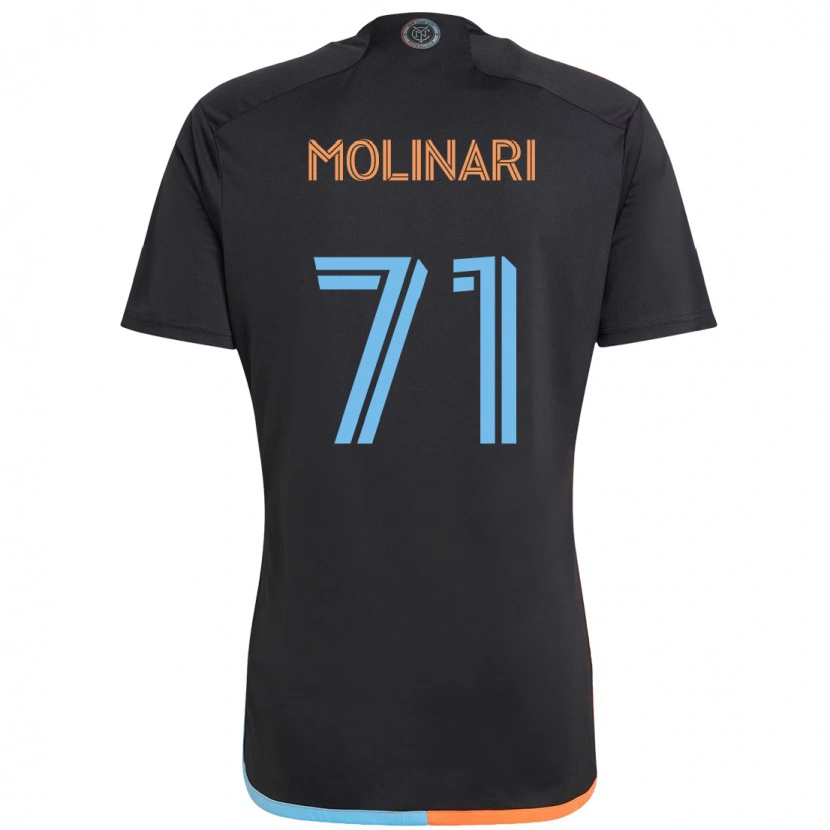 Danxen Herren Peter Molinari #71 Schwarz Blau Orange Auswärtstrikot Trikot 2025/26 T-Shirt