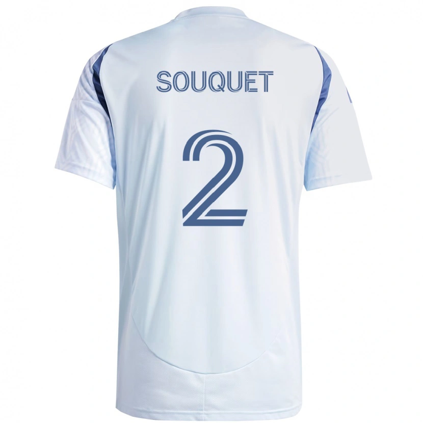Danxen Herren Arnaud Souquet #2 Hellhimmelblau Blau Auswärtstrikot Trikot 2025/26 T-Shirt