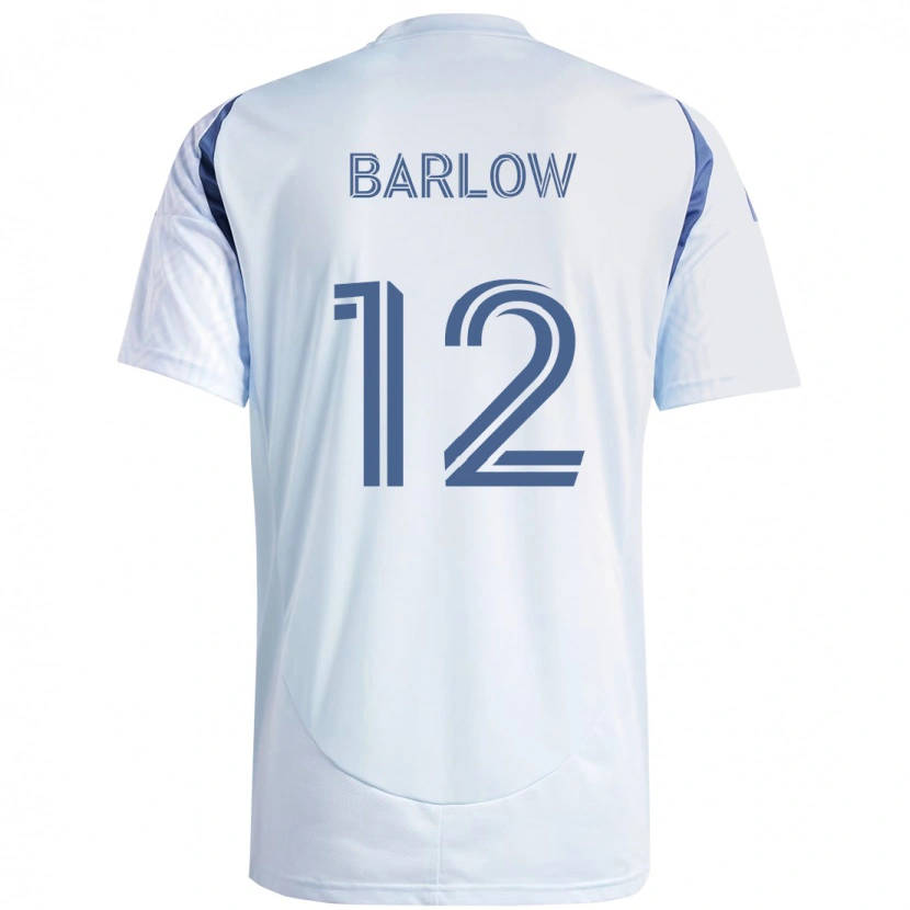 Danxen Herren Tom Barlow #12 Hellhimmelblau Blau Auswärtstrikot Trikot 2025/26 T-Shirt