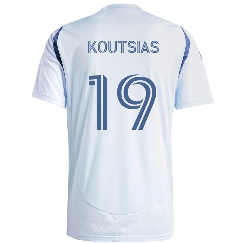 Danxen Herren Georgios Koutsias #19 Hellhimmelblau Blau Auswärtstrikot Trikot 2025/26 T-Shirt
